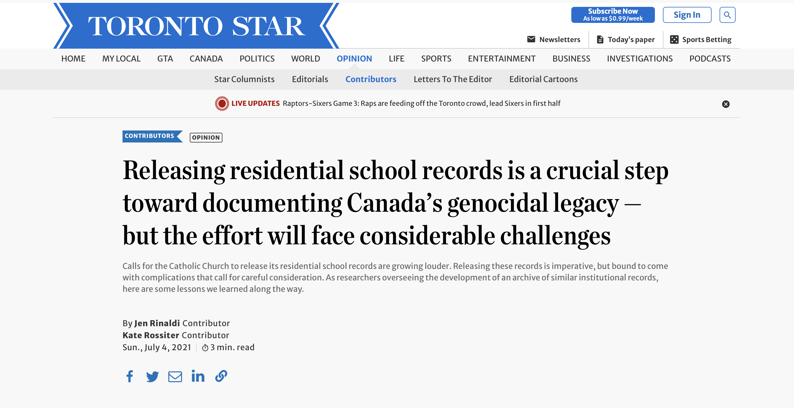 Releasing Residential School Records is a Crucial Step