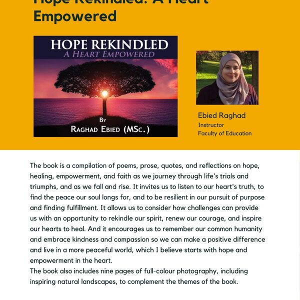 Hope Rekindled: A Heart Empowered promotional poster for the Celebrating Laurier Achievements program.