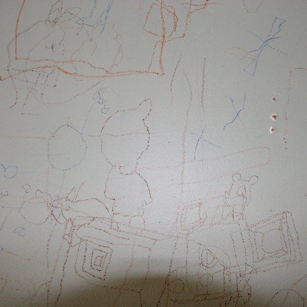 Drawings on the Walls of Larry's Room